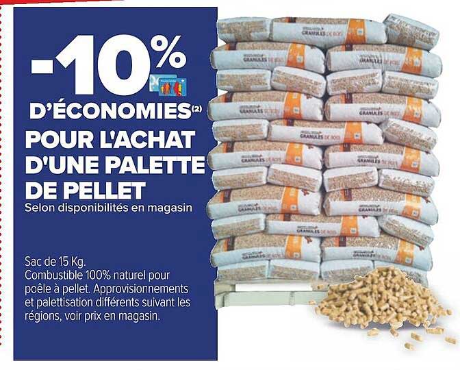 l'achat d'une palette de pellet