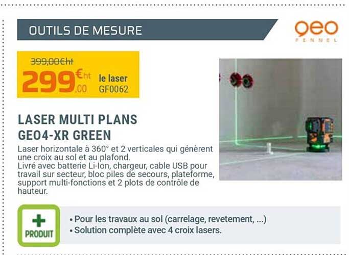 laser multi plans geo4-xr green