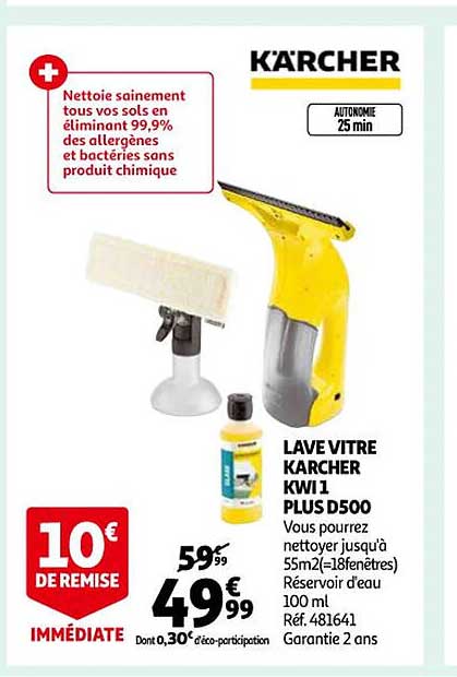 lave vitre karcher kwi 1 plus d500