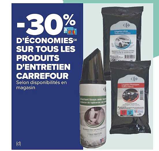 les produits d'entretien carrefour