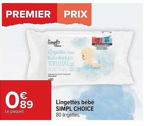 lingettes bébé simpl choice