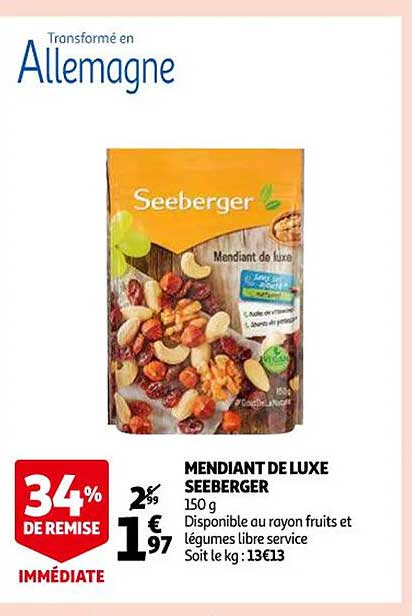 mendiant de luxe seeberger