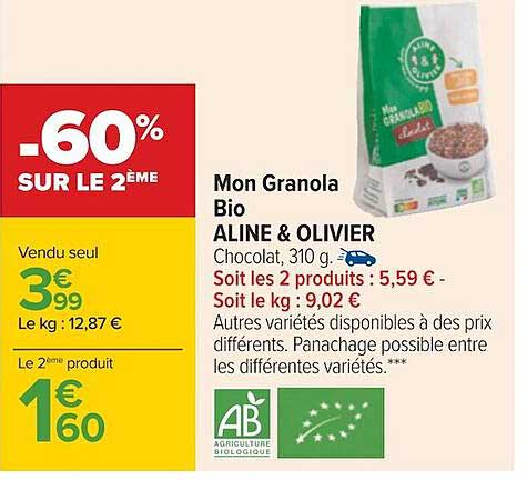 mon granola bio aline & olivier