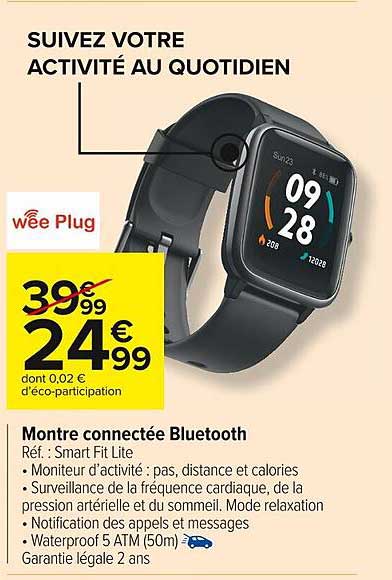 montre connectée bluetooth wee plug