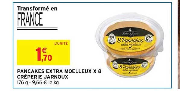 pancakes extra moelleux x8 crêperie jarnoux
