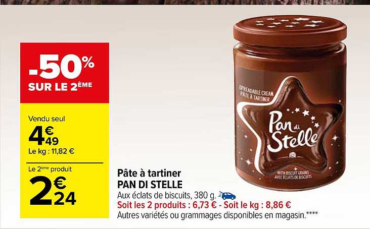 pâte à tartiner pan di stelle
