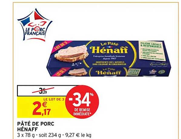 Pâté De Porc Hénaff