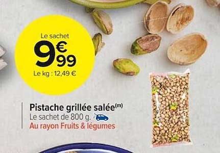 Pistache Grillée Salée