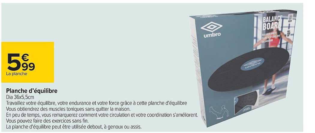 planche d'équilibre umbro