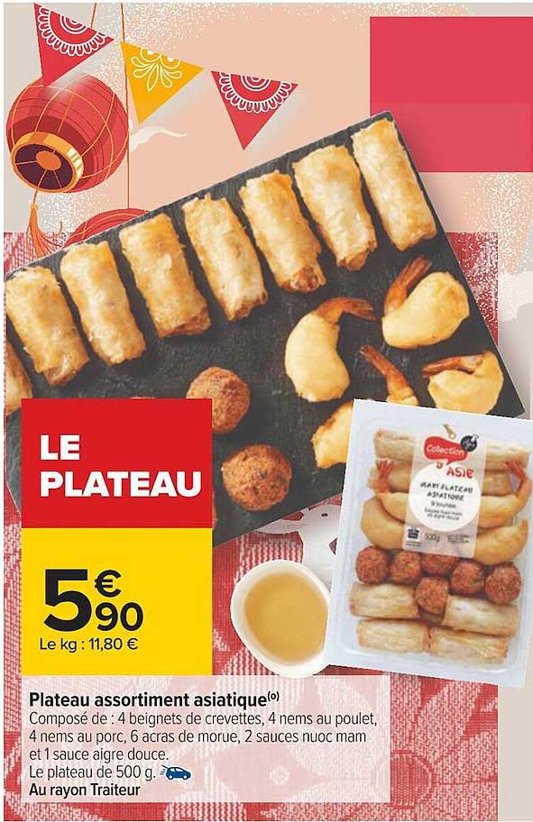 Plateau Assortiment Asiatique