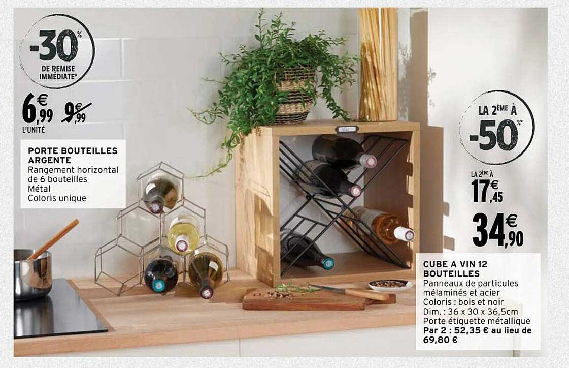 porte bouteilles argente, cube à vin 12 bouteilles