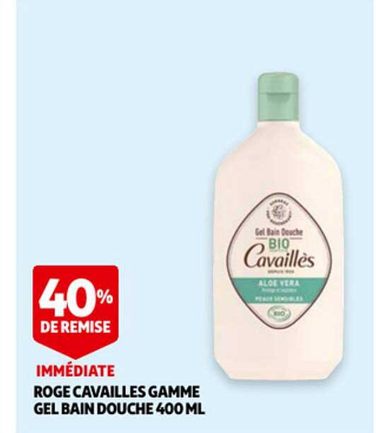 roge cavailles gamme gel bain douche 400ml
