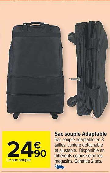 sac souple adaptable