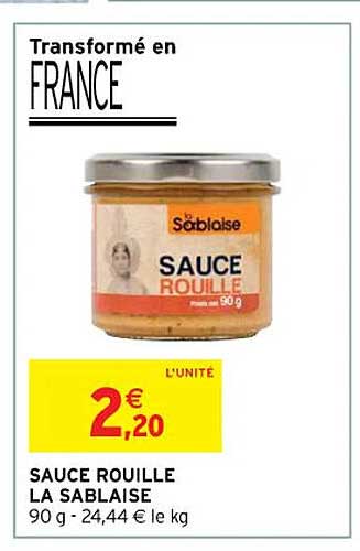 sauce rouille la sablaise