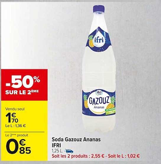 Soda Gazouz Ananas Ifri