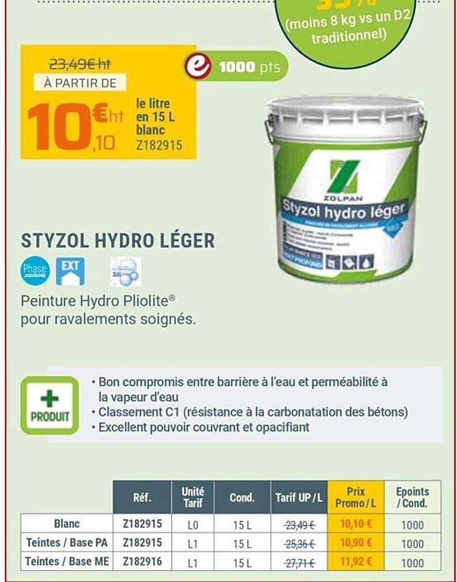 styzol hydro léger zolpan