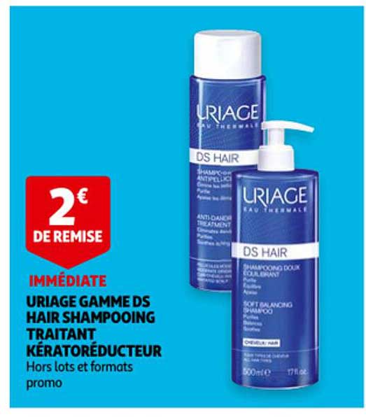 uriage gamme ds hair shampooing traitant kératoréducteur