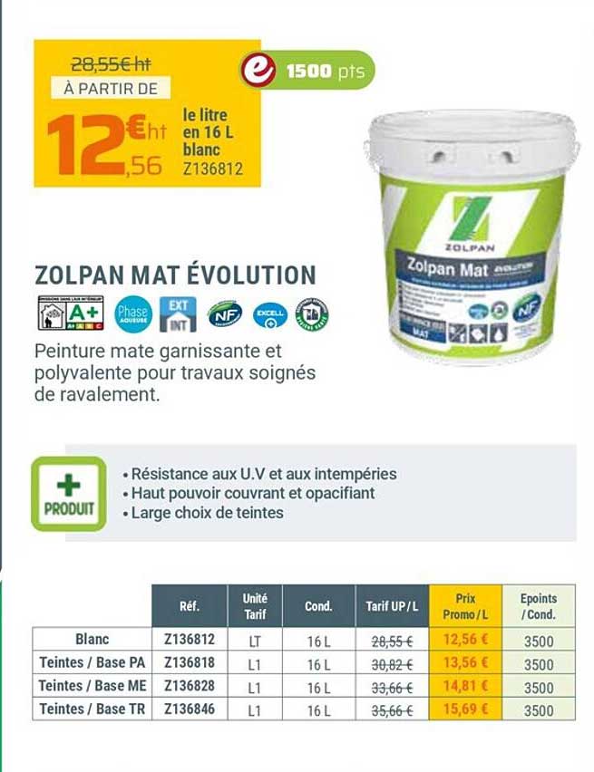 zolpan mat évolution