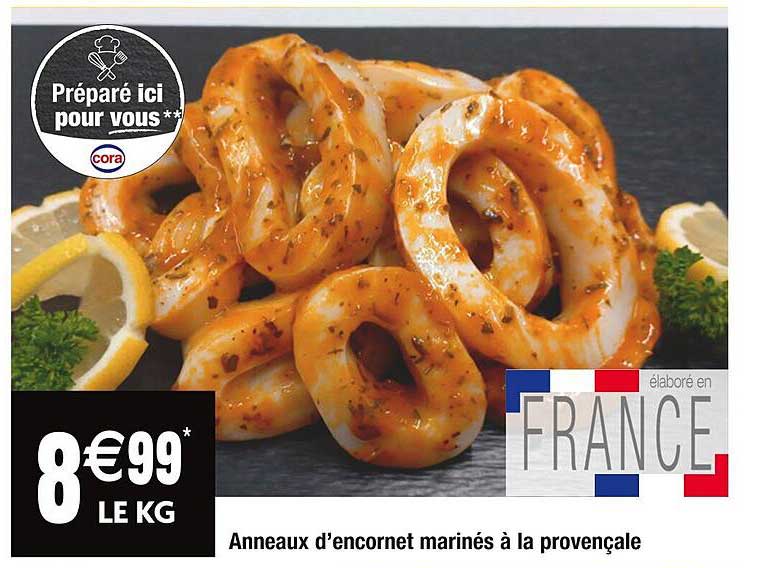 anneaux d'encornet marinés à la provençale