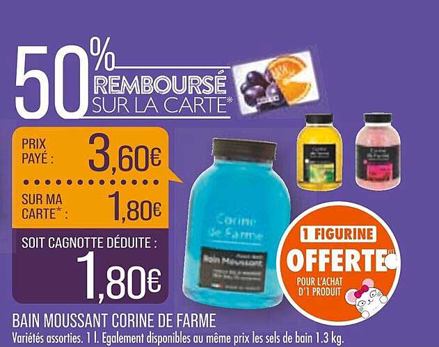 bain moussant corine de farme
