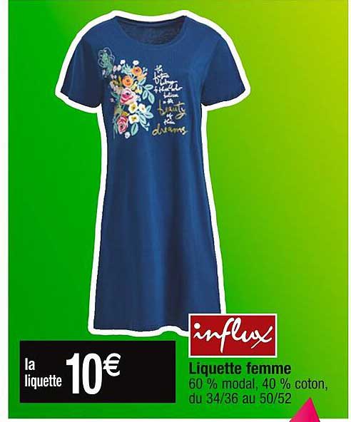 Liquette Femme Influx