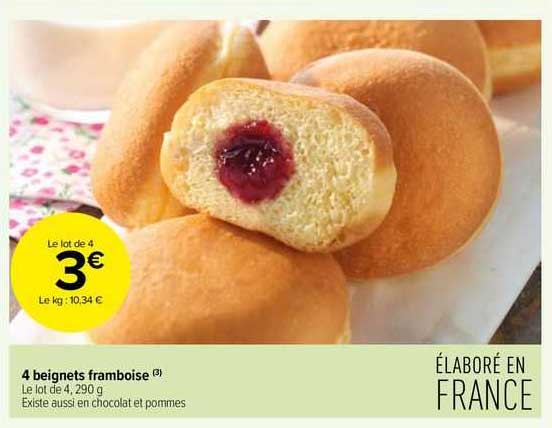4 Beignets Framboise