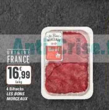 4 biftecks les bons morceaux