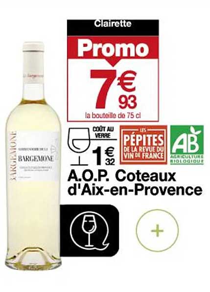 a.o.p. côteaux d'aix-en-provence