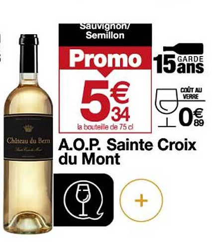 a.o.p. sainte croix du mont