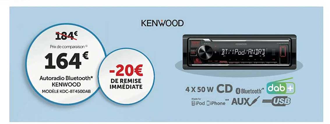 Autoradio Bluetooth Kenwood