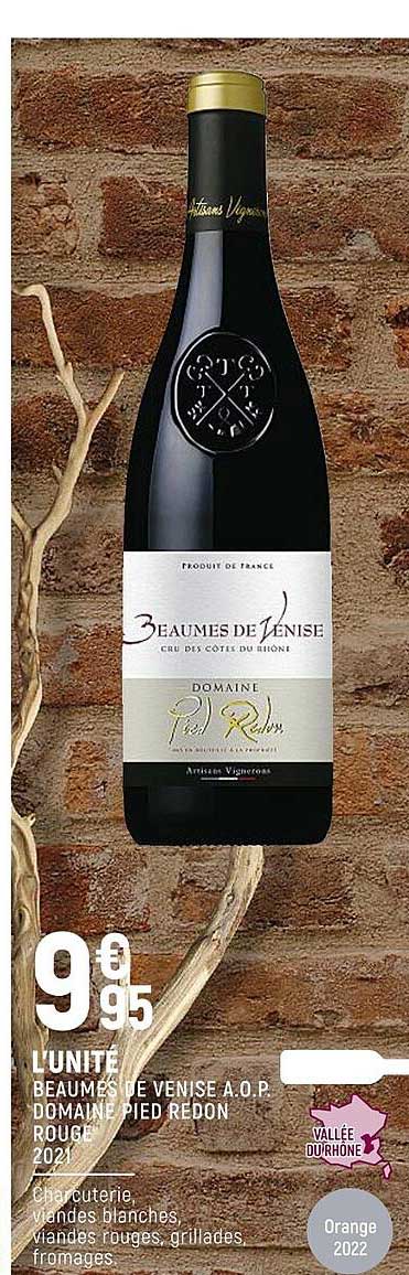 beaumes de venise a.o.p. domaine pied redon rouge 2021