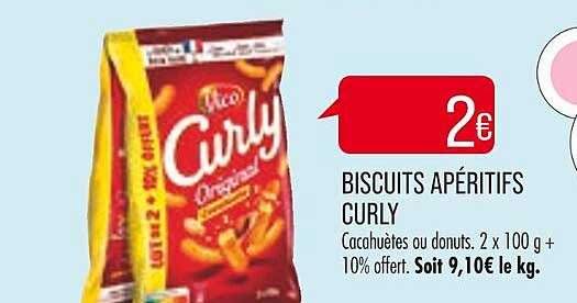 Biscuits Apéritifs Curly
