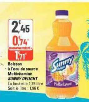 Boisson à L'eau De Source Multivitaminé Sunny Delight