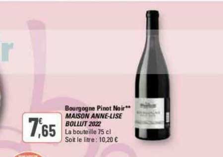 bourgogne pinot noir maison anne-lise bollut 2022