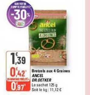 bretzels aux 4 graines ancel dr. oetker