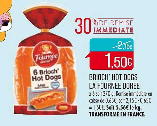 brioch' hot dogs la fournée dorée