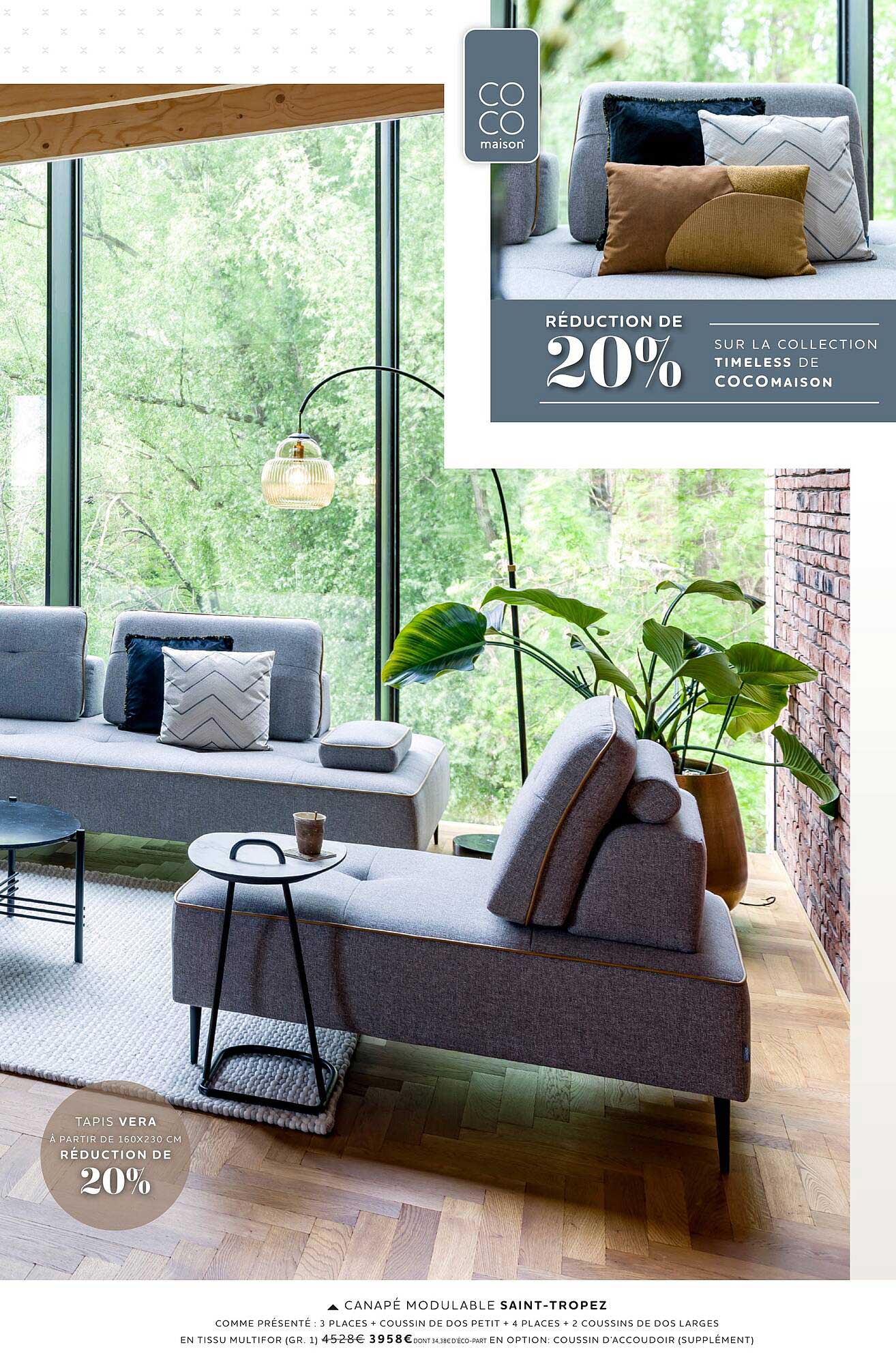 canapé modulable saint-tropez