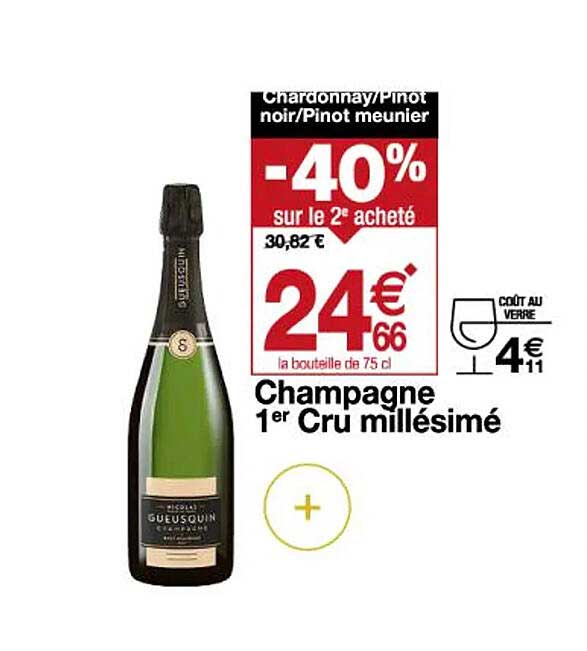 champagne 1er cru millésimé