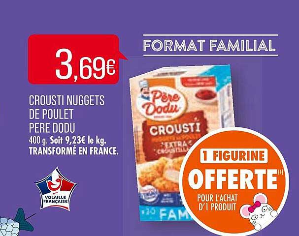 crousti nuggets de poulet père dodu