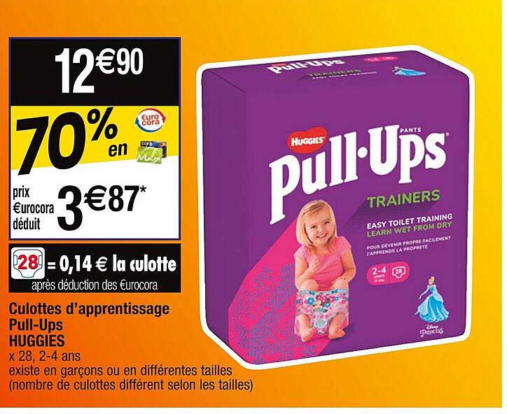 culottes d'apprentissage pull-ups huggies