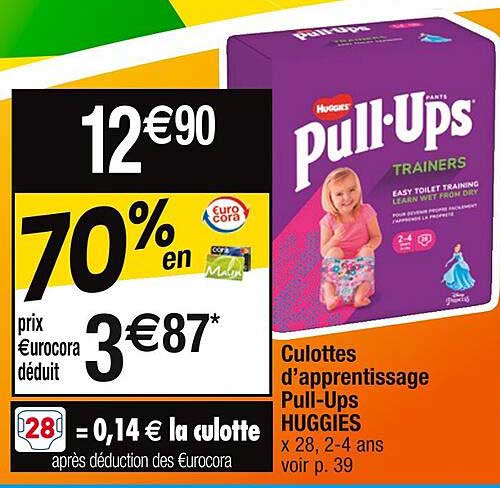 culottes d'apprentissage pull-ups huggies