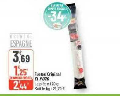 fuetec original el pozo