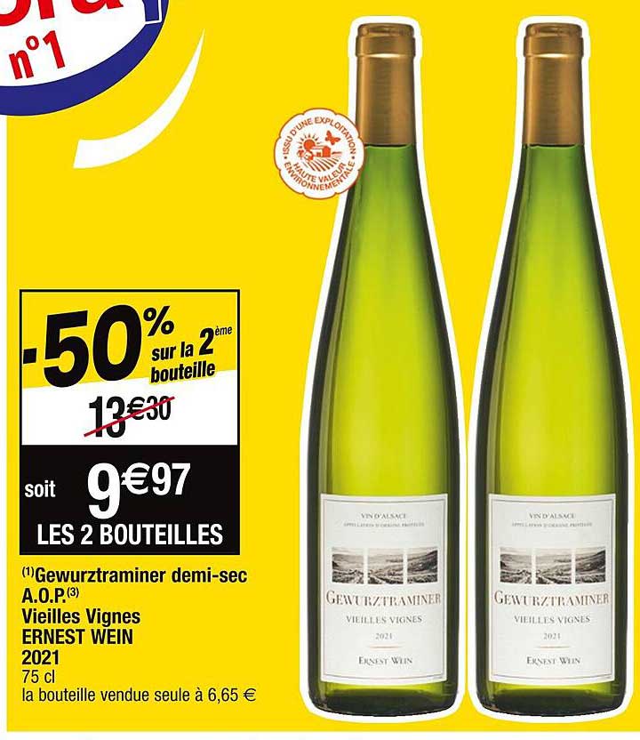 gewurztraminer demi-sec a.o.p. vieilles vignes ernest wein 2021