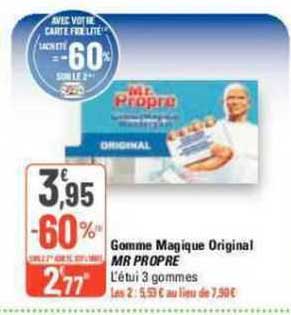 gomme magique original mr propre
