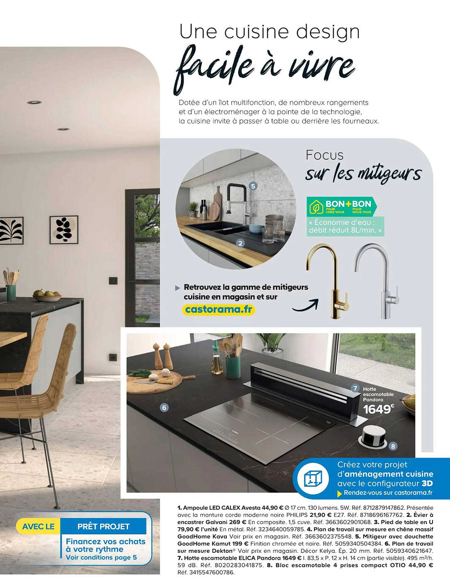 hotte escamotable pandora