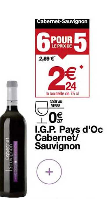 i.g.p. pays d'oc cabernet/sauvignon