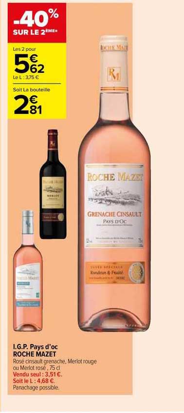 i.g.p. pays d'oc roche mazet