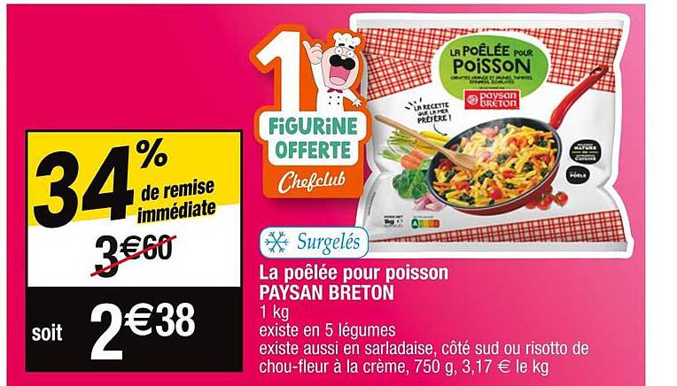 la poêlée pour poisson paysan breton