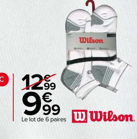 Le Lot De 6 Paires Wilson
