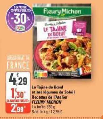 le tajine de bœuf et ses légumes du soleil recettes de l'atelier fleury michon
